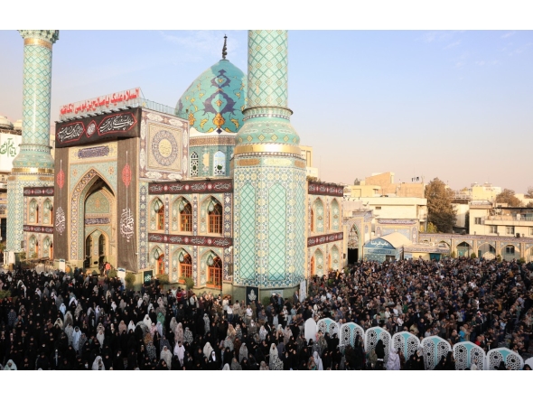 Iranians perform a prayer for rainfall at the Saleh Shrine in Tehran on November 14, 2025, as the country suffers from severe water shortages. Stringer / AFP
