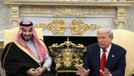 US President Donald Trump meets with Crown Prince and Prime Minister of the Kingdom of Saudi Arabia Mohammed bin Salman in the Oval Office of the White House in Washington, DC on November 18, 2025. Saudi Crown Prince Mohammed bin Salman arrived at the White House to fanfare and a jet flyover Tuesday, in his first visit to the United States since the 2018 murder of journalist Jamal Khashoggi. Photo by Brendan Smialowski / AFP