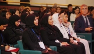 Deputy Speaker of the Council H E Dr. Hamda bint Hassan Al Sulaiti  with other attendees during the forum in Moscow.