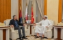 Minister of Interior and Commander of the Internal Security Force (Lekhwiya) H E Sheikh Khalifa bin Hamad bin Khalifa Al Thani meeting Pakistan's Federal Minister of Interior and Narcotics Control H E Mohsin Raza Naqvi in Doha yesterday.
