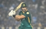 South Africa’s Aiden Markram plays a shot.