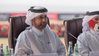 General Manager of Katara Prof. Dr. Khalid bin Ibrahim Al Sulaiti addressing the press conference yesterday. 