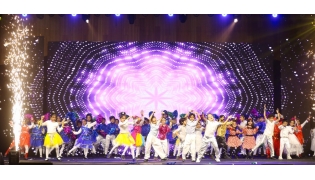 Loyola International School students perform at the annual day event. 