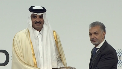 Screen grab of Doha Forum live recording. 