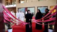 Minister of Social Development and Family H E Buthaina bint Ali Al Jabr Al Nuaimi inaugurating the Mada Centre Strategy Exhibition 2026-2028.