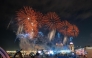 Fireworks lit up the sky in Katara on eve of the Arab cup final.