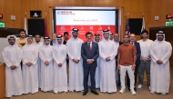 Dr. Javaid Sheikh, Dr. Marco Ameduri, and Dr. Rachid Bendriss with participating students.