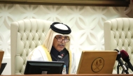 Shura Council Speaker H E Hassan bin Abdullah Al Ghanim chairing the council's session yesterday.