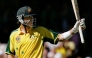 Australian batsman Damien Martyn acknowledges the applause after scoring 50 against Sri Lanka during their one-day cricket match in Melbourne on January 13, 2006. Photo by William WEST / AFP