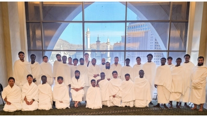 Students in Makkah during the Umrah trip. 