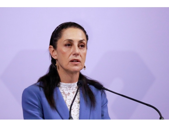 File photo of Mexico's president Claudia Sheinbaum. REUTERS/Henry Romero/File Photo