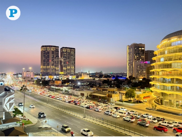 A view of Salwa Road, on the evening of January 11, 2026. Photo by Vishnu Prasad KS / The Peninsula
