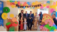 Principal PISQ Ch. Muhammad Afzal inaugurating the food festival.