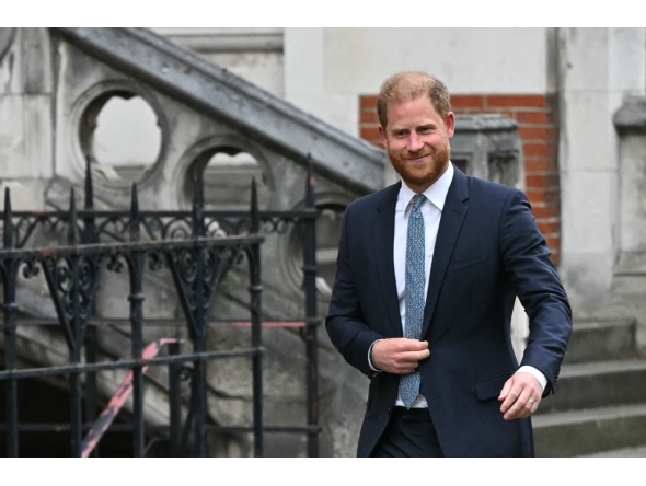 Britain's Prince Harry, Duke of Sussex leaves the High Court, in central London, on April 8, 2025 after an hearing about a decision of the British Government to downgrade his personal security during visits in Britain. Photo by JUSTIN TALLIS / AFP