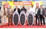 Safari Hypermarket officials with the draw winners.