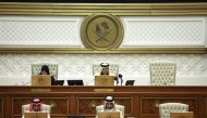 Shura Council Speaker H E Hassan bin Abdullah Al Ghanim chairing the Council's meeting yesterday.