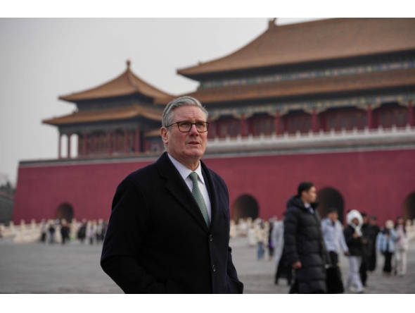Britain's Prime Minister Keir Starmer visits the Forbidden City in Beijing on January 29, 2026. (Photo by Kin Cheung / AFP)