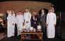 Director General of the Katara Cultural Village Foundation Professor Dr. Khalid bin Ibrahim Al-Sulaiti (third right) with others during the launch of the book yesterday.