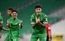 Al Ahli’s Erik Exposito (right) celebrates after scoring a goal. 