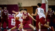 Action during the Mini Basketball World Cup.
