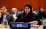 Deputy Speaker of the Shura Council H E Dr. Hamda bint Hassan Al Sulaiti during the IPU hearings at the UN headquarters in New York.
