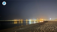 A night view of Al Wakra Port area, seen from Souq Al Wakra Family Beach on February 21, 2026. Photo by Vishnu Prasad KS / The Peninsula