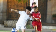 Action during the Al Thumama Ramadan Tournament on Saturday.