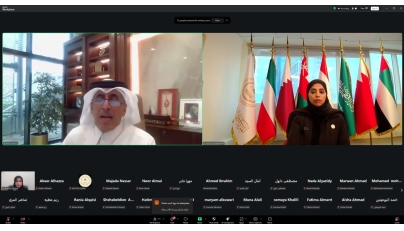Undersecretary of the Ministry of Education and Higher Education Dr. Ibrahim bin Saleh Al Nuaimi (left) addressing the seminar.
