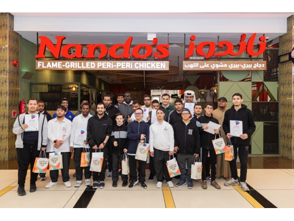 Shafallah’s group trip to Nando's restaurant.