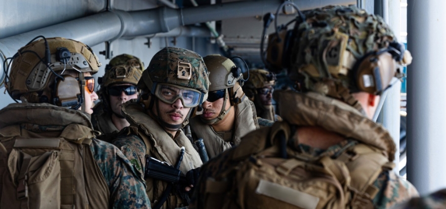 Marines and soldiers arriving. Picture: X / Centcom 