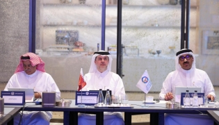 President of the Qatar General Electricity & Water Corporation (Kahramaa) Eng. Abdullah bin Ali Al Theyab chairing the meeting.