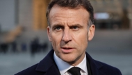 French President Emmanuel Macron speaks to the press during a visit at the War Memorial of Korea in Seoul on April 2, 2026. (Photo by Ludovic Marin / Pool / AFP)