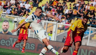 Nikola Kristovic scores Atalanta's second goal against Lecce in the Italian football league tournament (Serie A) on April, 6, 2026. Pic taken from Atalanta B.C. official social media
