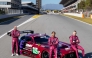 Team Qatar GT drivers Abdulla Al Khelaifi (centre), Julian Hanses and Adam Christodoulou.
