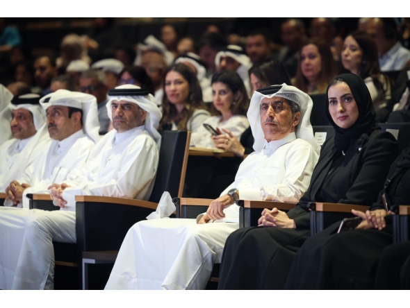 Undersecretary of Ministry of Education and Higher Education Dr. Ibrahim bin Saleh Al Nuaimi and Assistant Undersecretary for Private Education Affairs Omar Abdulaziz Al Naama with other officials during the launch of new admission guideline.