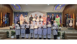 A group of contestants with PISQ Principal Ch. Muhammad Afzal.