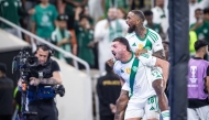 Al Ahli Saudi’s Ivan Toney (right) celebrates with teammate Merih Demiral. PIC: AFC 