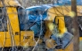 This photograph shows two trains that collided between the towns of Hillerod and Kagerup, north of Copenhagen, leaving many injured, on April 23, 2026. (Photo by Steven Knap / Ritzau Scanpix / AFP) 