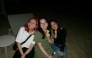 Gwyneth Estomo (GU’27), Lovie Francia (GU-Q’29), and Daphne Soriano (GU-Q’28) during an iftar on March 18, 2026.