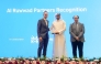 Assistant Undersecretary for Higher Education Affairs at MoEHE Dr. Hareb Mohammed Al Jabri honouring Deputy Head of Mission at British Embassy in Qatar Duncan Hill during the ceremony.