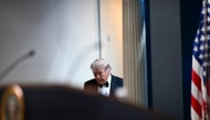US President Donald Trump arrives to speak during a press briefing in the Brady Briefing Room at the White House in Washington, DC, shortly after a shooting incident at the White House Correspondents’ Dinner. (Photo by Kent Nishimura / AFP)
 