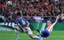 Arsenal's Brazilian defender #06 Gabriel Magalhaes challenges Atletico Madrid's French forward #07 Antoine Griezmann during the UEFA Champions League semi-final first leg football match between Club Atletico de Madrid and Arsenal at the Metropolitano stadium in Madrid on April 29, 2026. (Photo by Thomas COEX / AFP)
