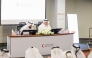 President of QRCS Yousef bin Ali Al-Khater speaking at the event.