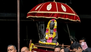 Nepal has lost hundreds of precious artefacts stolen after the country opened up to the outside world in the 1950s (Prakash MATHEMA) (Prakash MATHEMA/AFP/AFP)