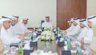 Minister of Transport H E Sheikh Mohammed bin Abdulla bin Mohammed Al Thani chairing the meeting.