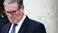 Britain's Prime Minister Keir Starmer reacts as he prepares to leave the Elysee Presidential Palace in Paris on April 17, 2026. Photo by Tom Nicholson / POOL / AFP