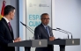 Spain's Prime Minister Pedro Sanchez (L) and World Health Organization (WHO) Director-General Tedros Adhanom Ghebreyesus give a joint press conference at the Moncloa Palace in Madrid on May 12, 2026. WHO chief said 'work not over' after hantavirus evacuation, AFP reports. (Photo by Javier Soriano/ AFP)