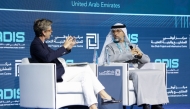 Minister of Energy and Infrastructure, H E Suhail Mohamed Al-Mazrouei of the United Arab Emirates in conversation with CNN Abu Dhabi’s Becky Anderson during the ongoing Abu Dhabi Infrastructure Summit (ADIS) 2026, yesterday.   
