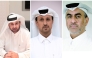 FROM LEFT: Chairman of the Organizing Committee and Vice Chairman of Bait Al-Mashura Finance Consultations Prof. Dr. Khalid bin Ibrahim Al-Sulaiti, Chief Marketing and Communications Officer at Dukhan Bank Talal Ahmed Al-Khaja, and Director-General of the General Directorate of Endowments at the Ministry of Endowments and Islamic Affairs Eng. Hassan Al Marzouqi.