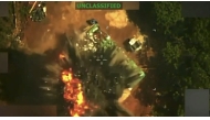 This screen grab from a video posted by US President Donald Trump on his Truth Social account on June 12, 2026, shows what President Trump says is a deadly strike on the leader of Tren de Aragua. (Photo by US President Donald Trump's TRUTH Social account / AFP) 